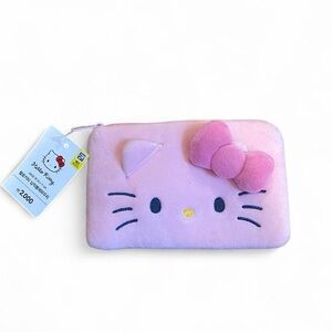 Hello Kitty Pink Plush Pouch BNWT